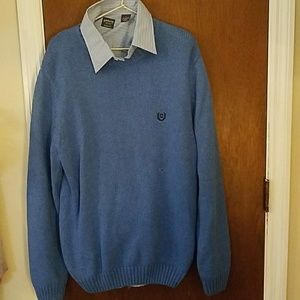 CHAPS Sweater & ARROW SLIM FIT Dress Shirt